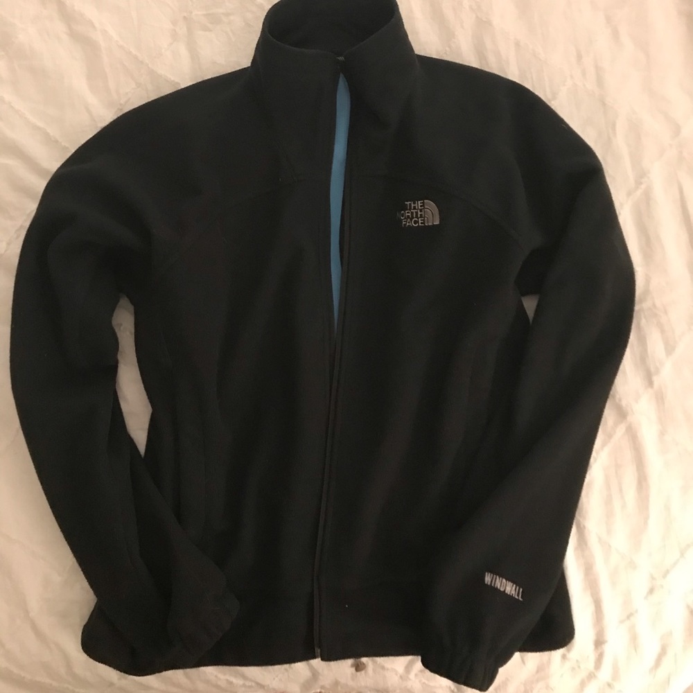 Black North Face wind wall jacket